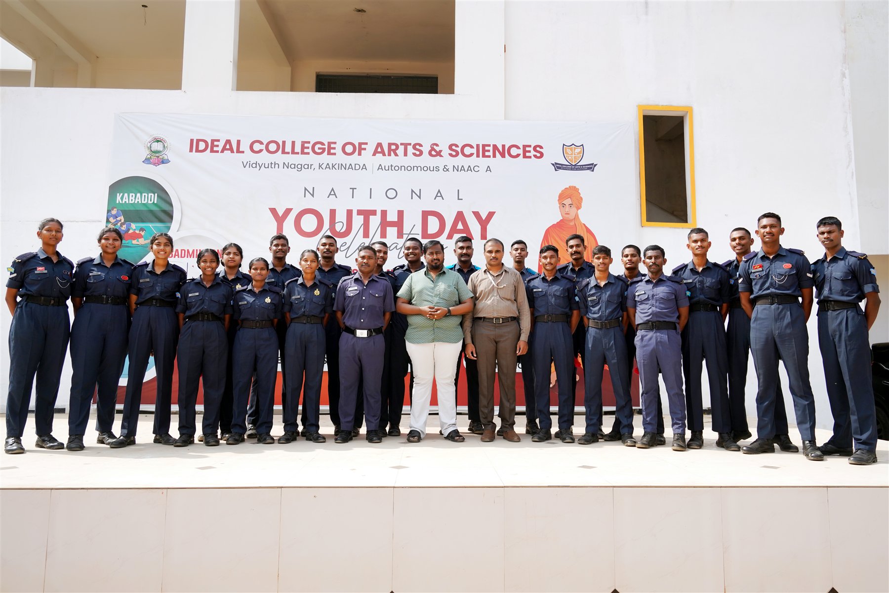 Students of Ideal College during National Youth Day celebration