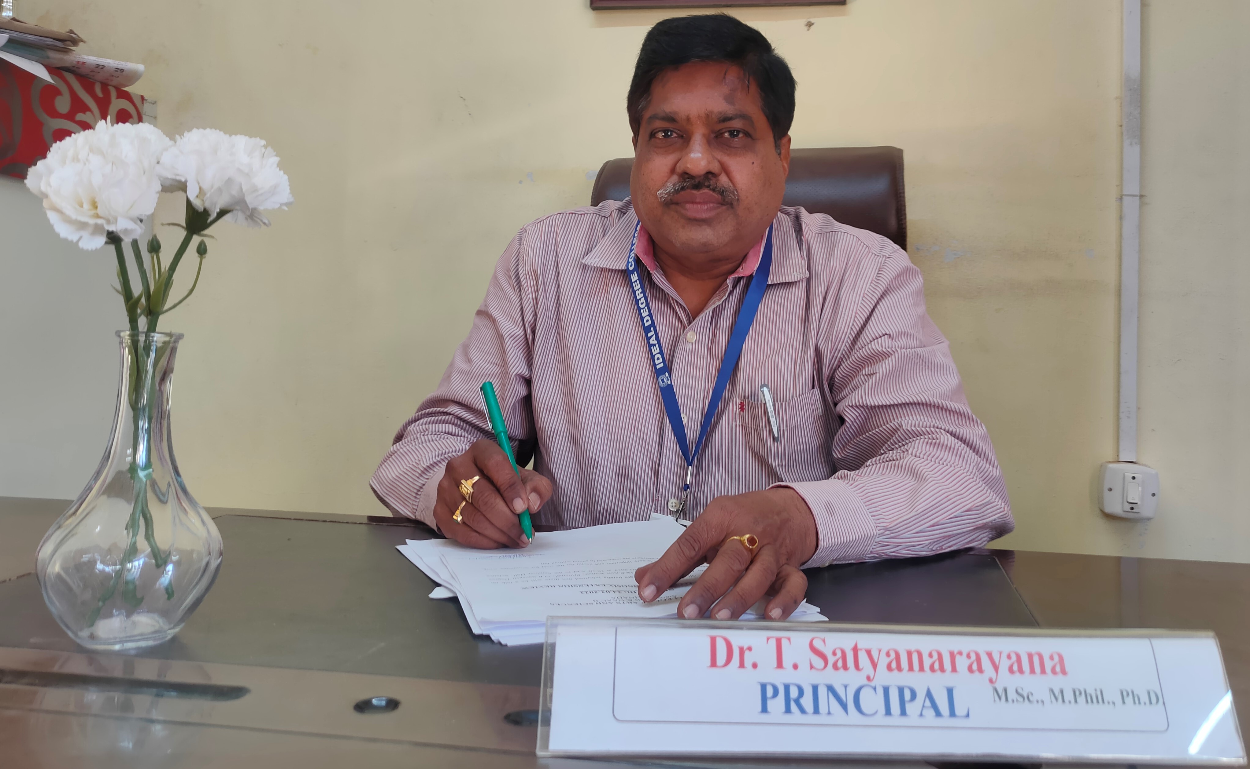 Dr. T. Satyanarayana, Principal